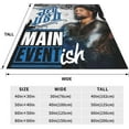 thumbnail image 5 of Jey USO Wrestler Throw Blanket Comfortable Air Conditioner Blanket Blankets for All Seasons Warm Blankets for Office for Beach, 5 of 8