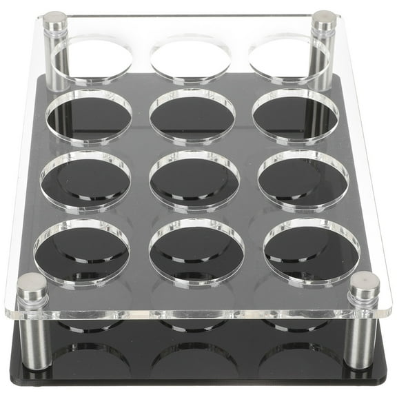 Whiskey Flight Serving Tray Bar Cup Holder Shot Glasses
