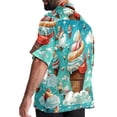 thumbnail image 3 of Ice Cream Men's Casual Printed Button Down Short Sleeve Spread Collar Beach Shirts for Summer, Unisex, 3 of 6
