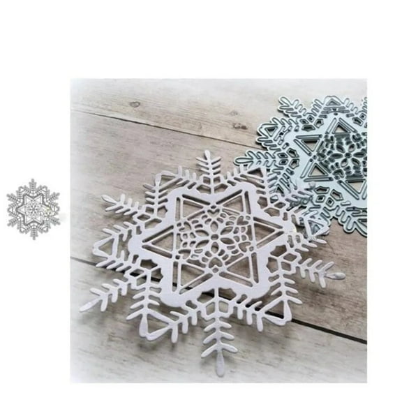 Die Cuts for Card Making, Ouginx Christmas Snowflake Metal Cutting Dies DIY Die Cutters Die Stencils for Scrapbooking, Embossing & More