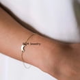 thumbnail image 4 of 22K Gold Overlay Solid Sterling Silver Crescent Moon Bracelet For Women, Men & Girl, 4 of 4