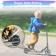 thumbnail image 3 of Electric Scooter for Kids Aged 6-14, Seizeen 150W Foldable Scooter for Boys and Girls, Colorful Rainbow Light, LED Display, Adjustable Height 33.6-38.4'', Max 9.3MPH, Ages 6+ Christmas Birthday Gifts, 3 of 11