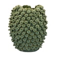 thumbnail image 1 of Jarrón Benzara Nina de cerámica texturizado, 33 cm, color verde, 1 of 5