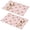Pioneer Flower Floral-3, variant on Placemat, Pioneer Flower Floral Print Pattern Place Mats Table Mat Set Of 2, PVC Washable Placemats for Party Kitchen Dining Decoration, 18x12 Inch, Fade Resistant