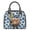 Blue-Highland Cattle Sunflower, variant on Women's 3D Wolf Print Handbag and Purse, Top Handle Satchel with Detachable Strap Waterproof Leather Crossbody Bag, Hobo Handbags for Shopping, Walking, Brown