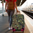 thumbnail image 3 of Stretch Luggage Cover XL(29-32in)– Elastic Travel Suitcase Protector with Handle Openings & Bottom Closure, Washable Polyester Spandex Suitcases Cover, Camouflage Print, 3 of 5