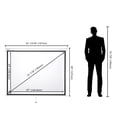thumbnail image 2 of Instahibit 72" Projection Screen Pull Down 4:3 4K HD Manual Retractable Projector Screen with Auto-Locking Wall Mounted Home Theater Indoor Outdoor Movie Night, 2 of 11