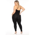 thumbnail image 5 of Plus Size Lola 2.0 Destroyed Jumpsuit - Black, 5 of 7