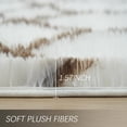 thumbnail image 2 of AIR-Gugutea 9x12 Area Rug, Geometric Fluffy Rugs for Living Room, Non-Slip Foldable Large Carpets, Modern Fuzzy Floor Carpet for Kids Room Home Decorative White/Khaki, 2 of 4