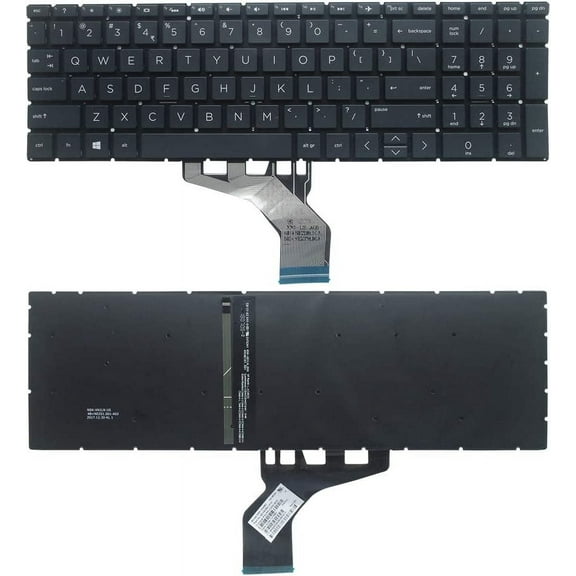 New US Black Backlit Laptop Keyboard (Without palmrest) for HP Spectre X360 15-DF 15-DF0008CA 15-DF0010CA 15-DF0013DX 15-DF0023DX 15-DF0033DX 15-DF0043DX 15-DF0068NR 15-DF0069NR 15-DF0070NR 15T-DF000
