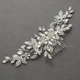 thumbnail image 3 of Bride Wedding Hair Comb Rhinestone Bridal Hair Accessories Pearl Bridal Hair Pieces Bridal Hair Clips Hair Side Comb for Women and Girls, 3 of 4