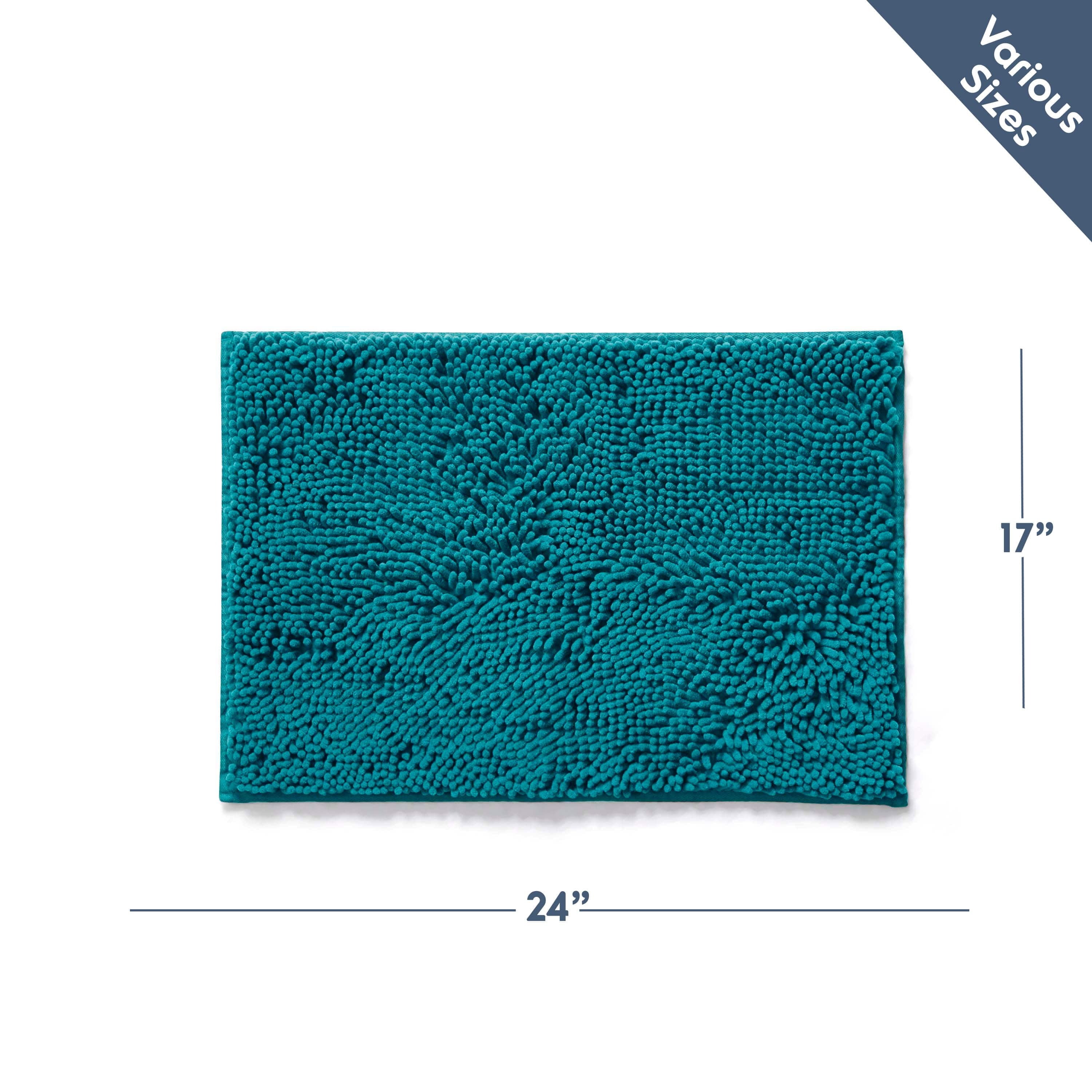LammaLoe Bath Rug, Chenille Bathroom Rug, Absorbant Bath Mat For Bathroom Decor, Shower Mat 17x24