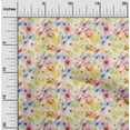 thumbnail image 2 of oneOone Rayon Yellow Fabric Watercolor Floral Diy Clothing Quilting Fabric Print Fabric By Yard 56 Inch Wide, 2 of 5