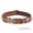 All-metal model: brown, variant on Customized Soft Artificial Velvet Cat Collar, Personalized Cat Tag, Laser Engraved Metal Button Cat Collar, Neck Circumference 0.6-1.2 inches