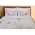 thumbnail image 4 of Superior Swallow 3 Piece Duvet Cover Set, King/ Cal King, Red, 4 of 6