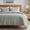 Fog Gray-Queen (92" x 96"), variant on Indigo Blue Queen (92" x 96") 3-Piece Medallion Quilt Bedding Set
