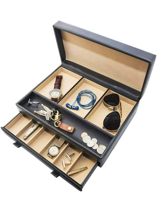 Men Jewelry Box Organizer Key Tray - Valet Tray for Men - Nightstand  Organizer for Men - Nightstand …See more Men Jewelry Box Organizer Key Tray  