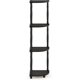thumbnail image 5 of 5 Tier Corner Display Rack Multipurpose Shelving Unit, Dark Cherry/Black, 5 of 5