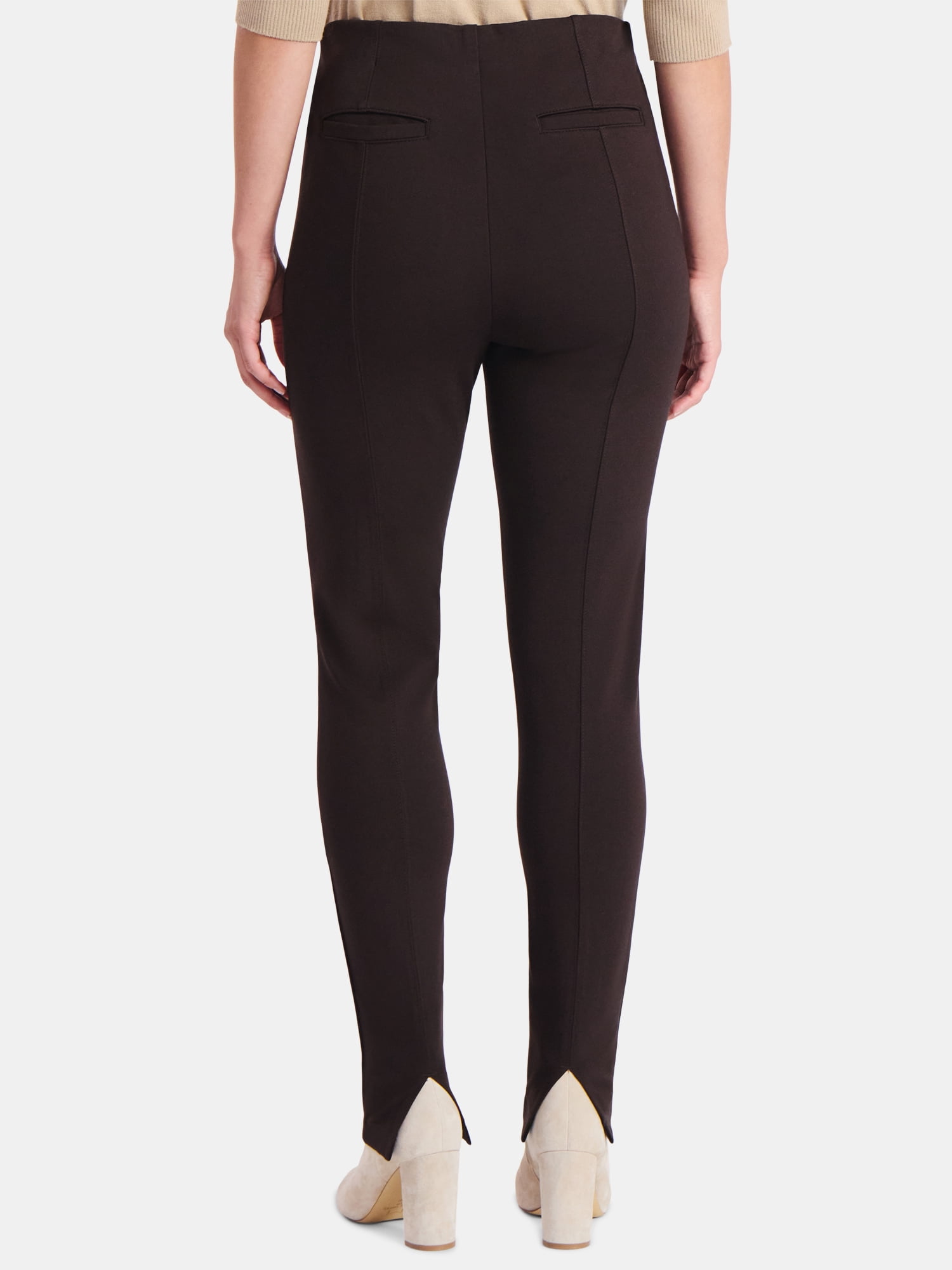 Time and Tru Women's Ponte Knit Skinny Pants, 29" Inseam, Sizes XS-XXL