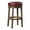 Red+Brown, variant on Round Stools with 360-degree Swivel and Nailhead Trim / Fit for Dining Room Use