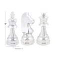 thumbnail image 4 of UMA ENTERPRISES Alumn Chess Pcs Set Of 3, 4 Inches Width, 9 Inches Height, 4 of 5
