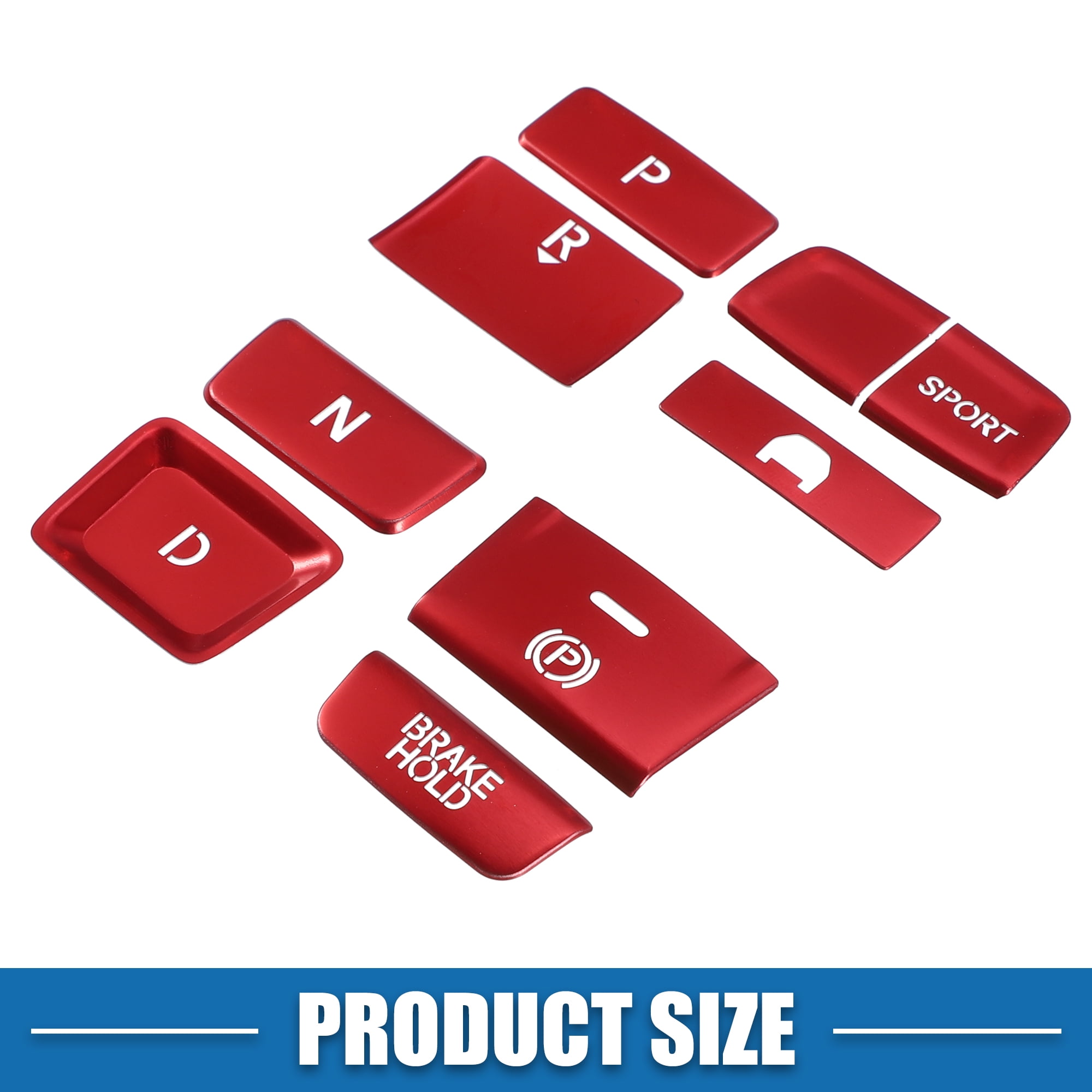 Unique Bargains Gear Shift Handbrake Cover for Honda Accord 2018-2022 Red