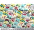 thumbnail image 3 of Soimoi Poly Georgette Fabric Vehicles Patchwork Print Sewing Fabric Yard 52 Inch Wide, 3 of 3