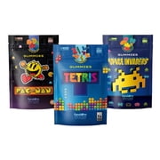 Fandom Snacks Retro Gamer Gummies Variety Pack – Includes PAC-MAN, TETRIS & SPACE INVADERS – Natural Flavors, Made with Fruit Juice Concentrate