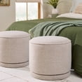 thumbnail image 2 of Better Homes & Gardens Elsie Swivel Ottoman, Heather Wheat, 2 of 6