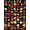 Red, Pattern 3, variant on ODIKA 8'x10' Round Music Record With Abstract Pop Rock Album Cover Art Design Washable Area Rug Non-Shedding, Easy Care, for King Size Bedroom Under Bed, Master Suite