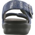 thumbnail image 3 of Women's SAS Relaxed Adjustable Strap Slingback Sandal Silver Blue Leather 8 M, 3 of 5