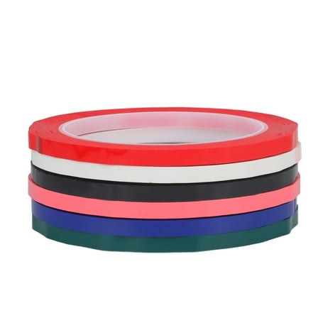 BERTDOMD 6 Rolls of Craft Tapes Pinstriping Tape Adhesive Labeling Tapes Portable Marking Tapes