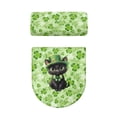 thumbnail image 5 of HELLHERO Polyester Toilet Lid Covers Set for Bathroom Home Comfort Holiday Toilet Seat Cover Set with Fits All Toilet Shapes 2 Piece, 5 of 8