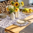 thumbnail image 4 of Purple Spring Floral Round 13 Inch Placemats Set of 8, Summer Botanical Farmhouse HeatResistant Non Slip Place Mats for Dining Table, Wipeable Braided Kitchen Table Mats for Housewarming, 4 of 9