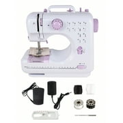Portable Household Sewing Machine, With 12 Built-In Stitches & Foot Pedal For Sewing Beginners & Amateurs