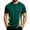 Green, variant on JTSRKL Mens Quick Dry Shirts Printed Crewneck Short Sleeve Breathable Lightweight Tees Summer Gym Training Big Size Active Sport Tops
