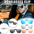 thumbnail image 2 of Sunglass Clips Square One-Piece Polarized Sunglass S9 Myopia Clips S4N2, 2 of 9