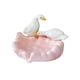 thumbnail image 4 of Jabonera de cerámica con forma de pato, bandeja de cerámica para jabón, soporte portátil para jabón Rosa, 4 of 9