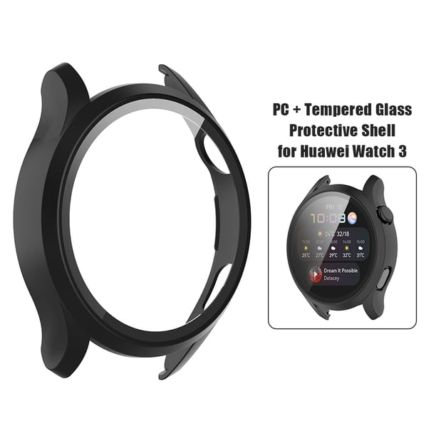 Funda de cristal para Huawei Watch 3, accesorios de parachoques, protección de pantalla completa