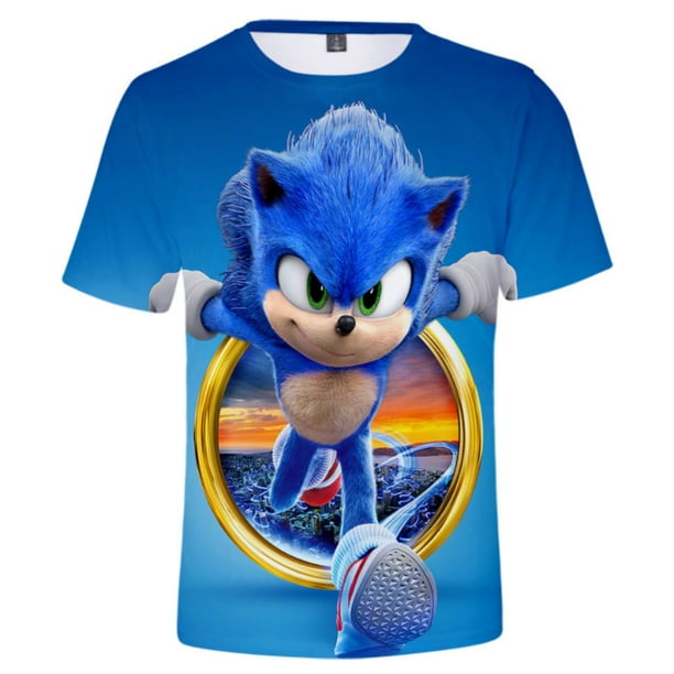 Camiseta Sonic The Hedgehog 3D camisetas de manga corta para ninos y ninas 120CM Sailing Electronica Walmart en linea