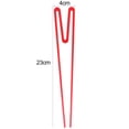 thumbnail image 2 of Baguette pour Tout-Petit de Qualité Alimentaire Résistante aux Hautes Températures, Entraînement Intégré, Baguette d'Apprentissage en Forme de M, Accessoires pour Bébé, 2 of 3