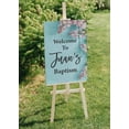 thumbnail image 5 of Darling Souvenir MADE WITH LOVE PersonalizedWelcomeSignFor Baptism,FlowerParty Supplies Great For Your Celebrations- 18x 12, 5 of 5
