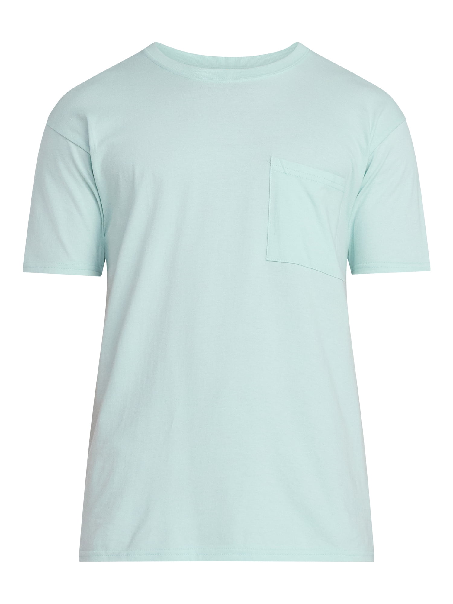 Athletic Works Men's and Big Men's Cotton Pocket Tee, Sizes XS-5XL and Tall Sizes