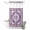 PatternedHC4050, variant on No Hook Shower Curtain with Built-in Rings - Retro Boho Washable Waterproof Fabric Bathroom Curtains for Hotel,Rentals, Stall 48 X 72 Inch , Aztec Southwest Tribal Floral Dark Lavender Purple