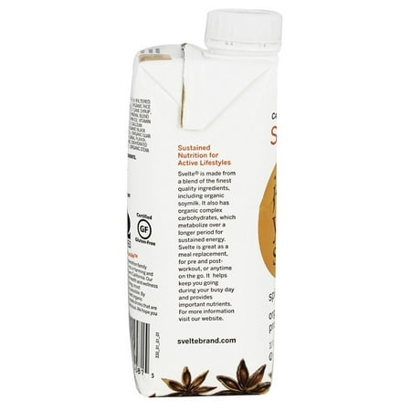 Svelte Protein Shake Organic Spiced Chai 11 fl Oz 24 Pack