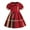 Red, variant on KYAIGUO Baby Girls Short Dress Spring & Summer Plaid Princess Dress with Bow Fashion Lapel Dresses Dress for Holiday Party Dress