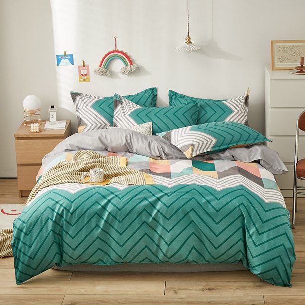 DMC : Juego De Ropa De Cama 5 En 1 : Funda De Edredón Y Almohada Sábanas Ajustables Altura Suti 5 ~ 25cm Super Individual/Queen/King 3 Tallas