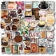 thumbnail image 1 of 50 Pieces Coffee Stickers, Vinyl Coffee Water Bottle Sticker Pack for Coffee Gifts, Coffee Party Favors, Coffee Accessorise, 1 of 4