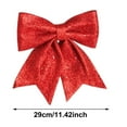 thumbnail image 3 of Christmas Bow Decorations Sequin Wreath Bows Christmas Tree Topper Glitter Bow Ties Xmas Decorative Bows for Home Indoor Outdoor Party Supplies and Holiday Decorations, 29x35cm, 3 of 6