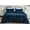Navy Blue, variant on Chezmoi Collection Piers 3-Piece Black Distressed Velvet Duvet Cover Set King Size with Button Closure and 8 Corner Ties, Soft Washed Microfiber Reverse Comforter Cover